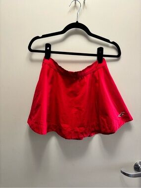 Hollister Red Elastic Waist Shorts